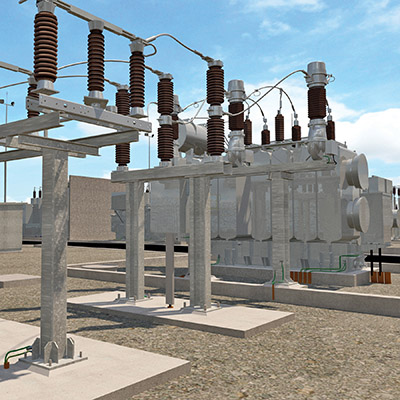 HV Substations 3D Modelling