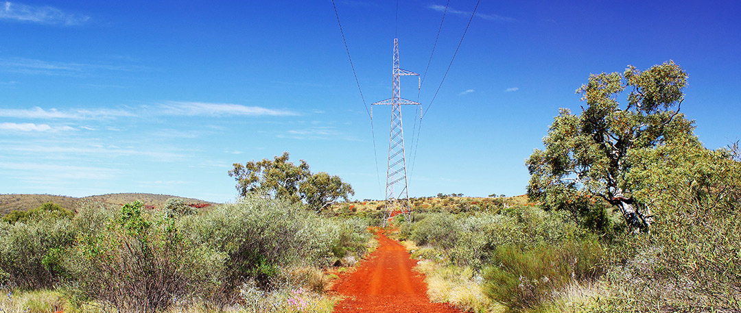 Power Line Tower Route